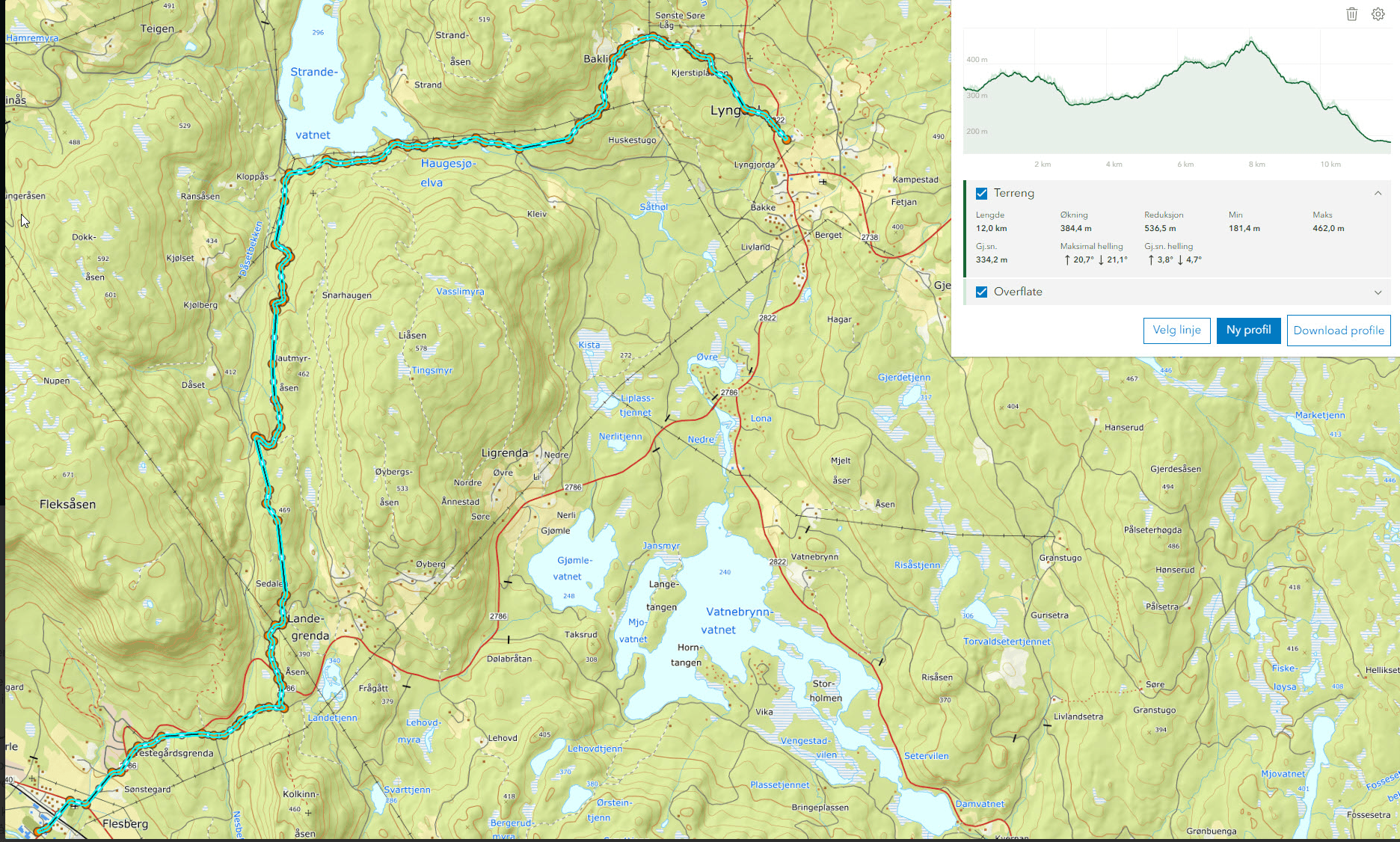 Løypekart
